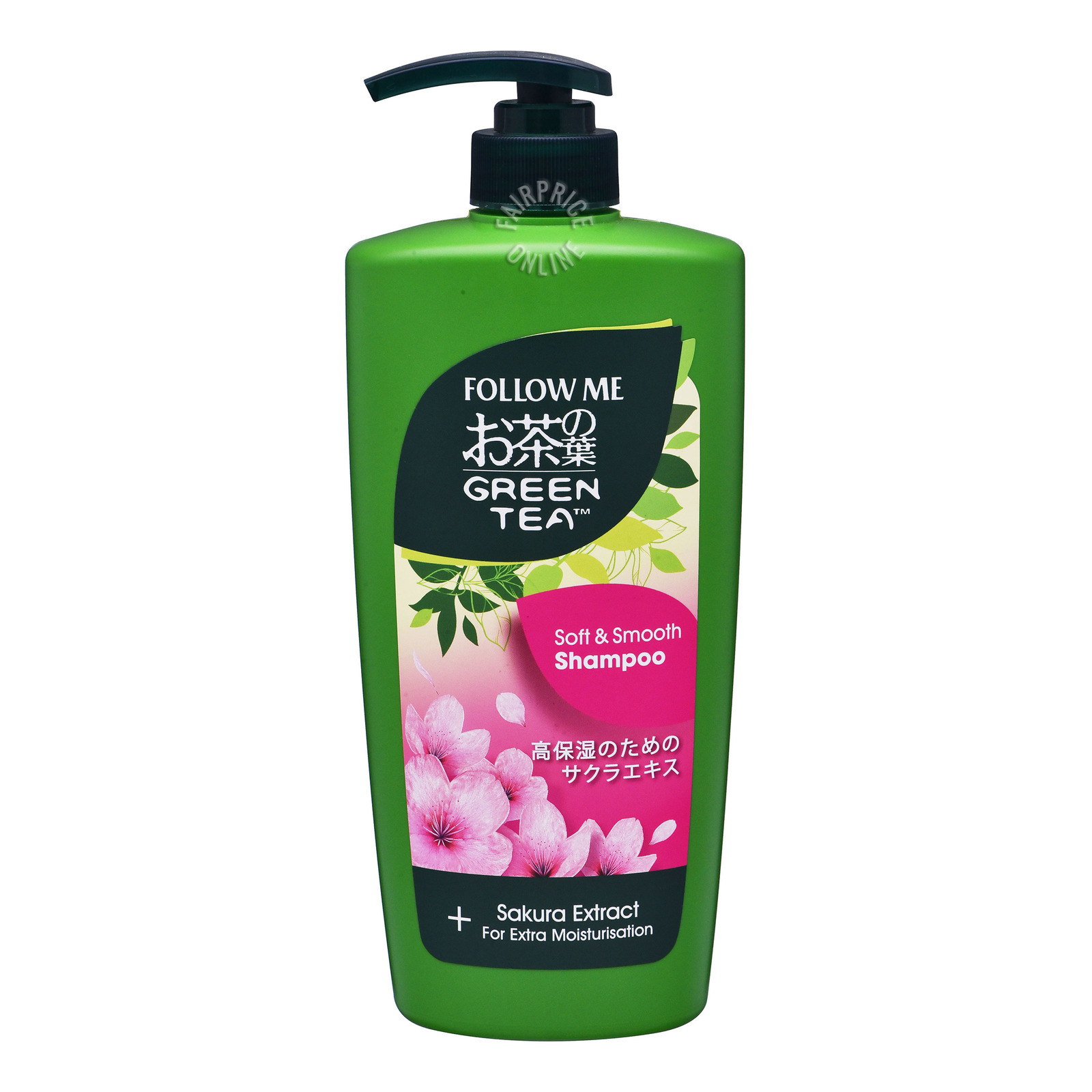 Follow Me Green Tea Shampoo/Conditioner 650ml -  Soft & Smooth / Shampoo